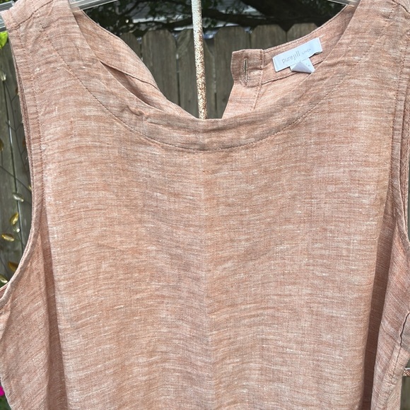 Purejill linen dress NWOT, size small petite, maxi dress - Picture 3 of 5
